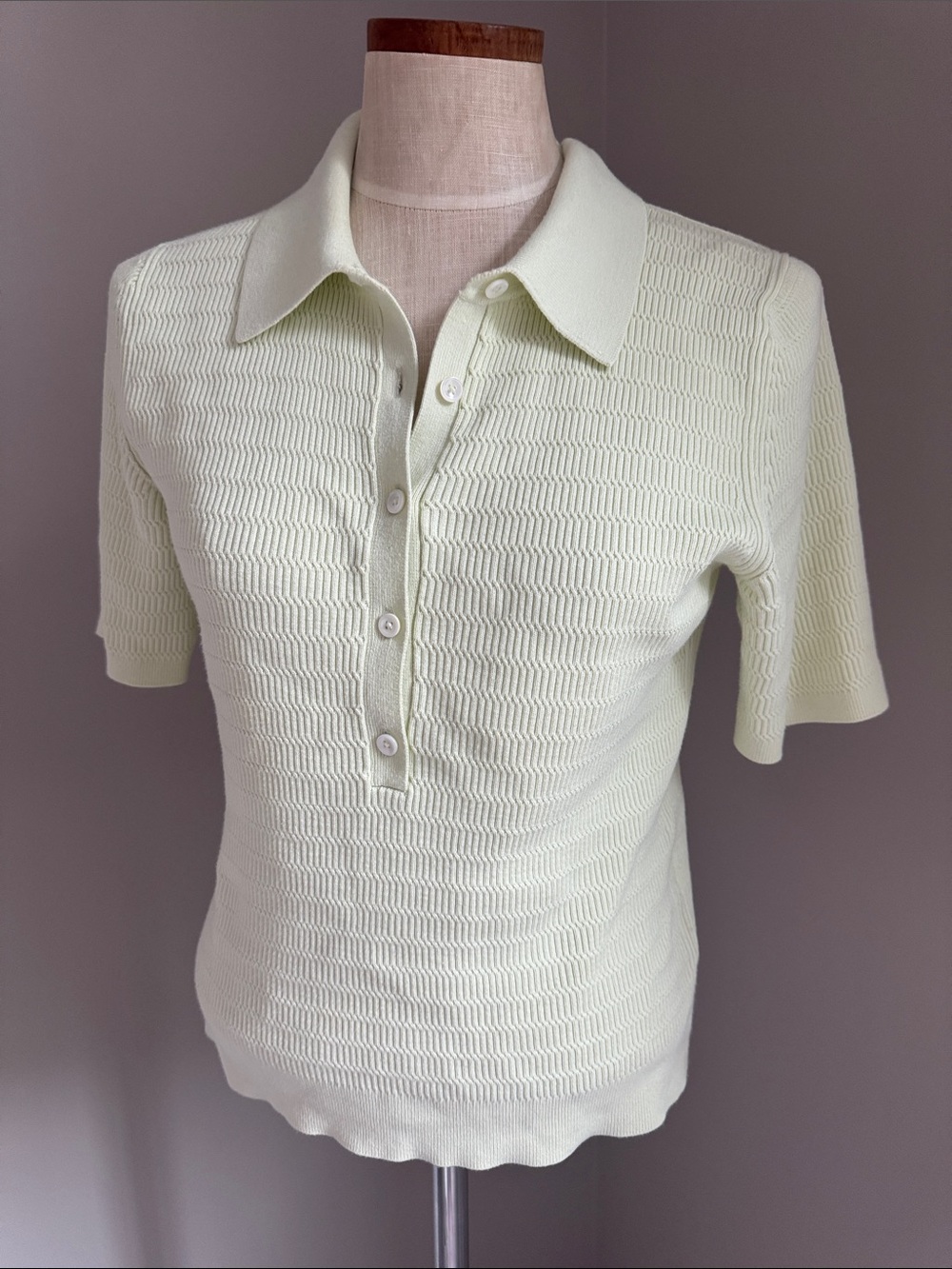 Banana Republic mint green sweater polo